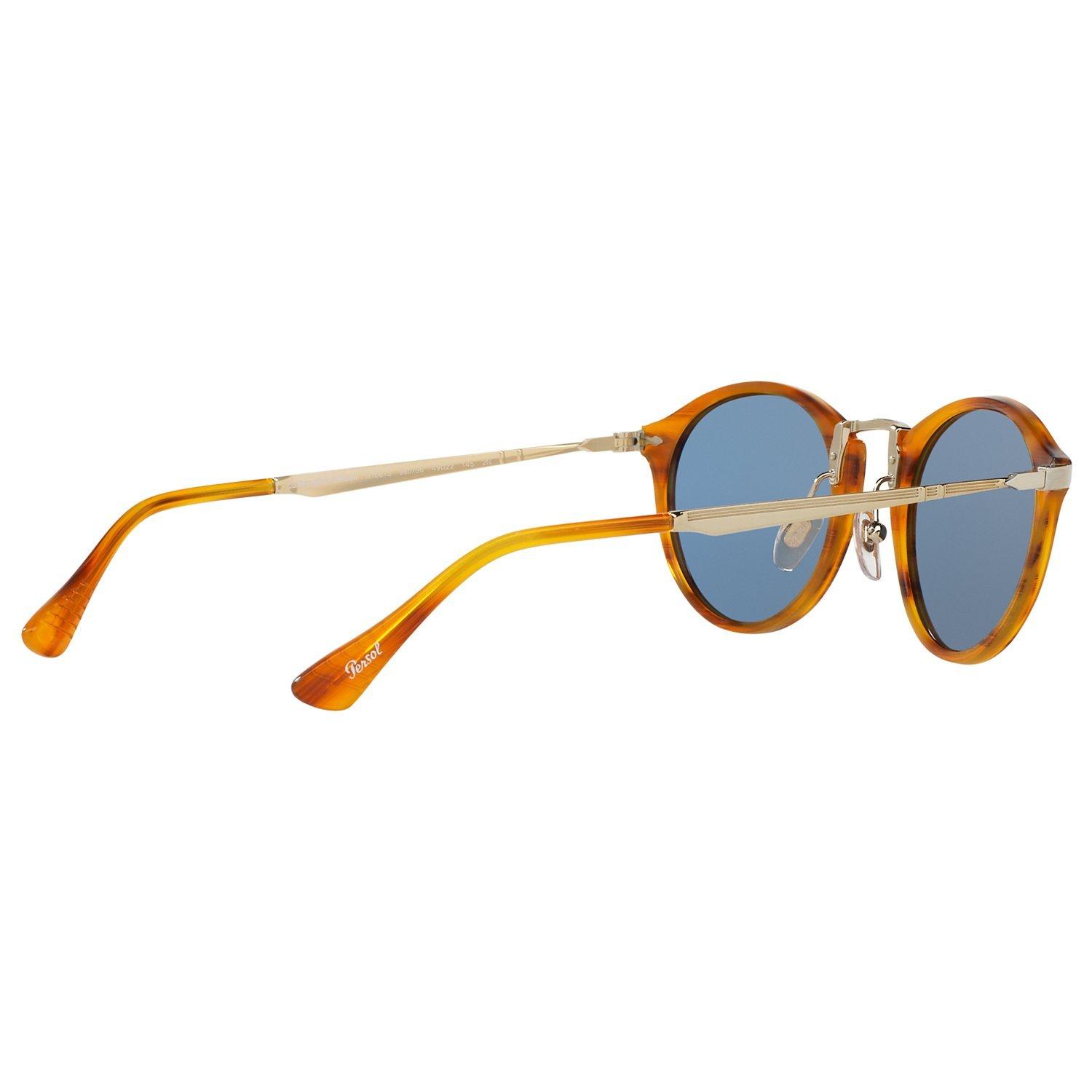 Persol PO3166S Calligrapher Edition Oval Sunglasses Havana Blue