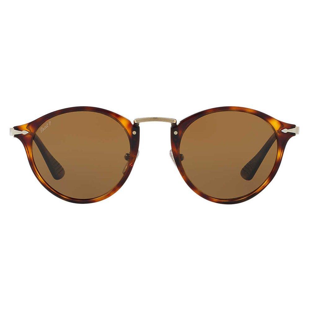 Product image 2 of 2, which shows Persol PO3166S Calligrapher Edition Polarised Oval Sunglasses, Tortoise