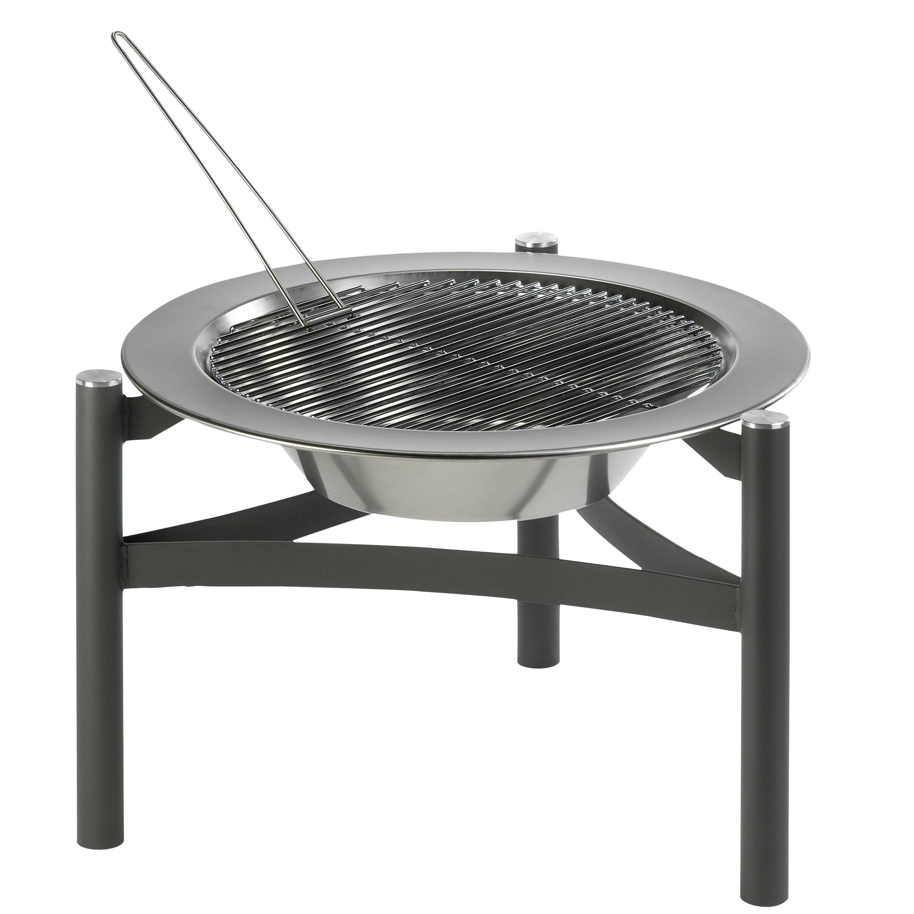 Dancook Stainless Steel Firepit BBQ, Silver