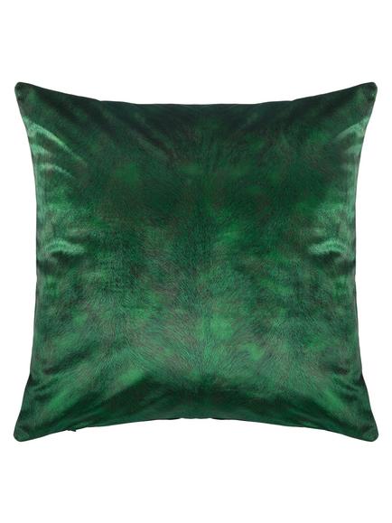 John Lewis Italian Cut Velvet Square Cushion, Emerald