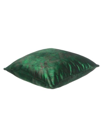 John Lewis Italian Cut Velvet Square Cushion - view 2, Emerald