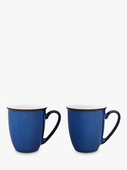 Denby Imperial Blue Mug Set, Set of 2, 350ml, Blue