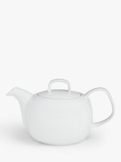 John Lewis Dine Porcelain 2 Cup Teapot, White, 600ml, White
