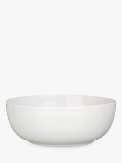 John Lewis Dine Porcelain Low Cereal Bowl, 16cm, White, White