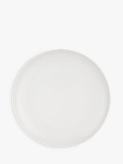 John Lewis Dine Porcelain Coupe Side Plate, 22cm, White, White