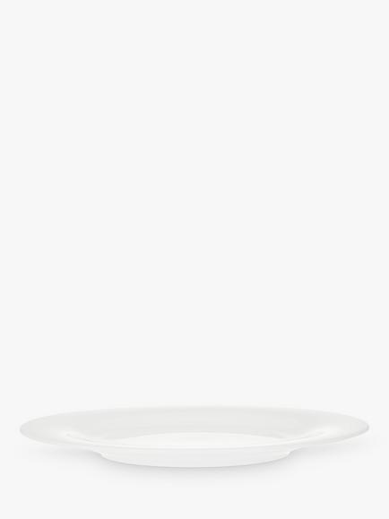 John Lewis Dine Porcelain Coupe Side Plate, 22cm, White - view 2, White