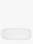 John Lewis Dine Narrow Porcelain Platter, 32cm, White