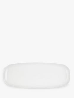 John Lewis Dine Porcelain Narrow Porcelain Platter, 32cm, White - view 2, White