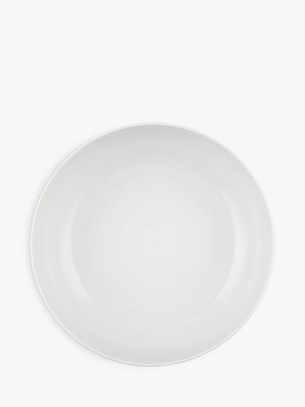 John Lewis Dine Porcelain Round Serve Bowl, 28cm, White - view 2, White
