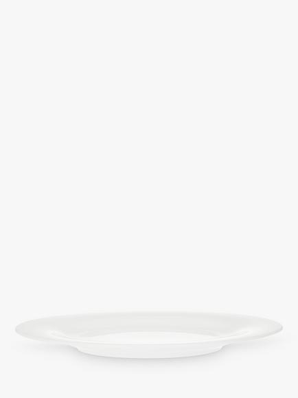 John Lewis Dine Porcelain Rim Side Plate, 22cm, White - view 2, White
