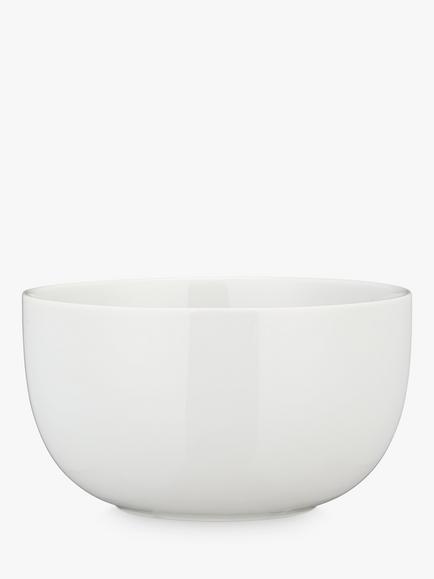 John Lewis Dine Porcelain Cereal Bowl, 14.5cm, White, White