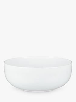John Lewis Dine Porcelain Round Serve Bowl, 22cm, White, White