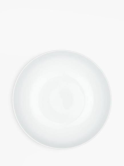 John Lewis Dine Porcelain Round Serve Bowl, 22cm, White - view 2, White