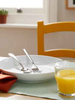 John Lewis Dine Porcelain Coupe Pasta Bowl, 24.5cm, White - view 2, White