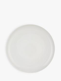 John Lewis Dine Porcelain Coupe Dinner Plate, 28cm, White, White