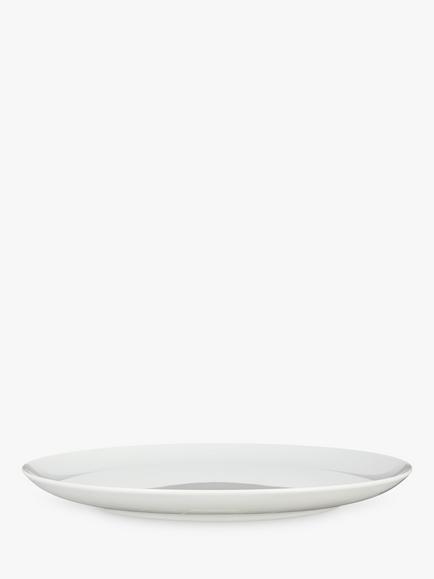 John Lewis Dine Porcelain Coupe Dinner Plate, 28cm, White - view 2, White