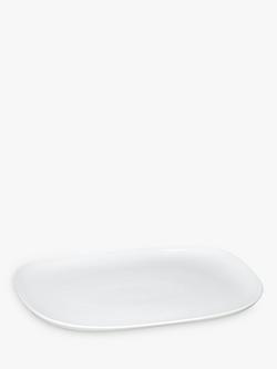 John Lewis Dine Porcelain Platter, 38cm, White, White