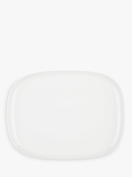 John Lewis Dine Porcelain Platter, 38cm, White - view 2, White