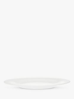John Lewis Dine Porcelain Rim Dinner Plate, 28cm, White - view 2, White