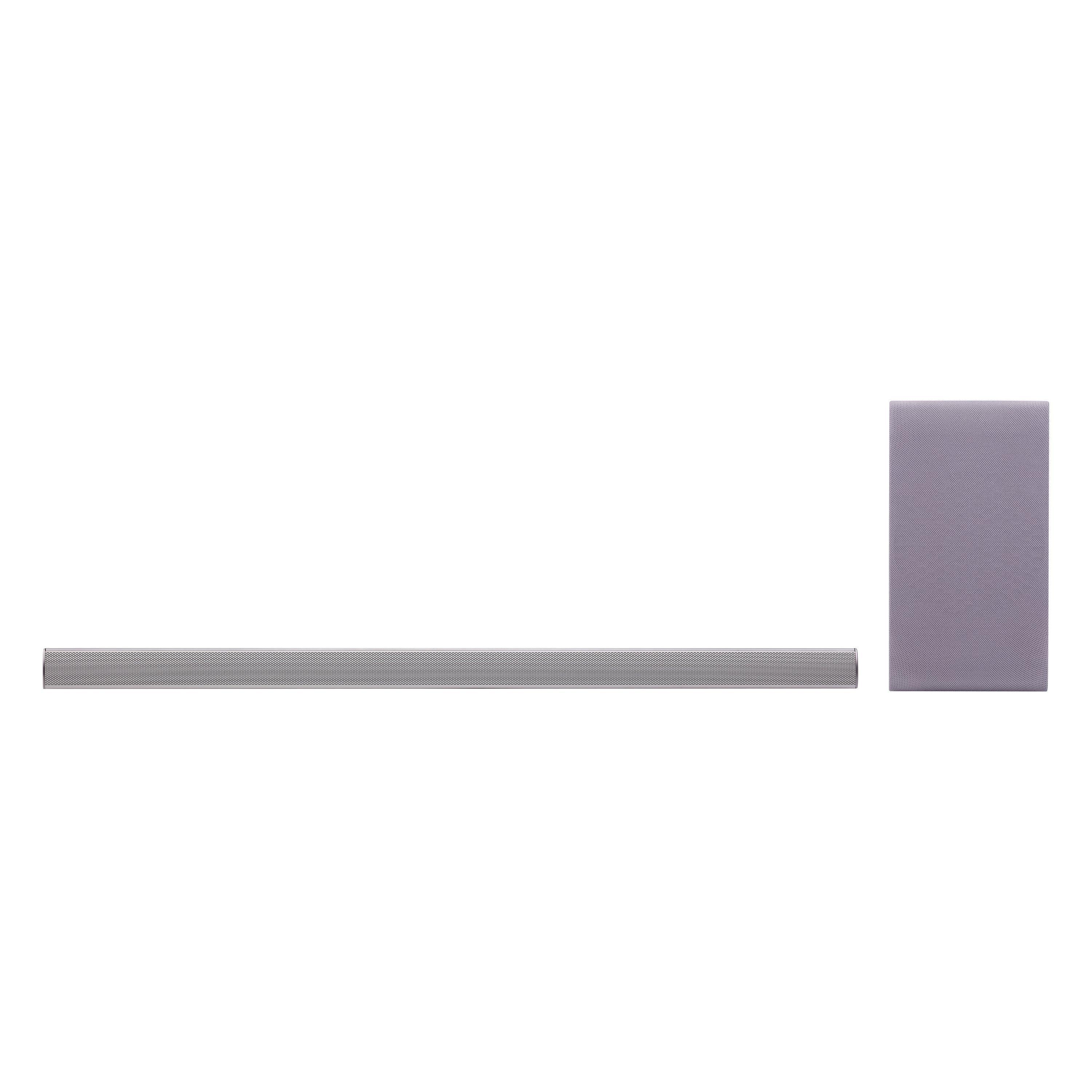 LG SH5 Bluetooth Sound Bar With Wireless Subwoofer and Adaptive Sound Control, Silver