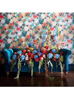 Harlequin Standing Ovation Exuberance Paste the Wall Wallpaper - view 2, Coral / Turquoise 111476