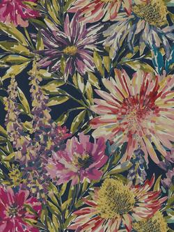 Harlequin Standing Ovation Floreale Paste the Wall Wallpaper, Heather / Navy 111498