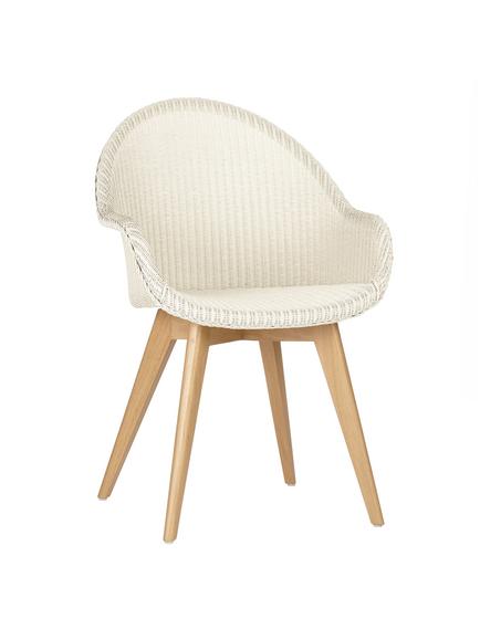 John Lewis Easdale Lloyd Loom Dining Chair, Pure White