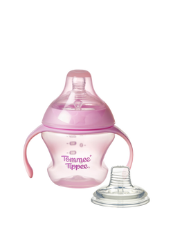 Tommee Tippee Closer To Nature Bottle to Cup Transition Sippee Trainer, 
