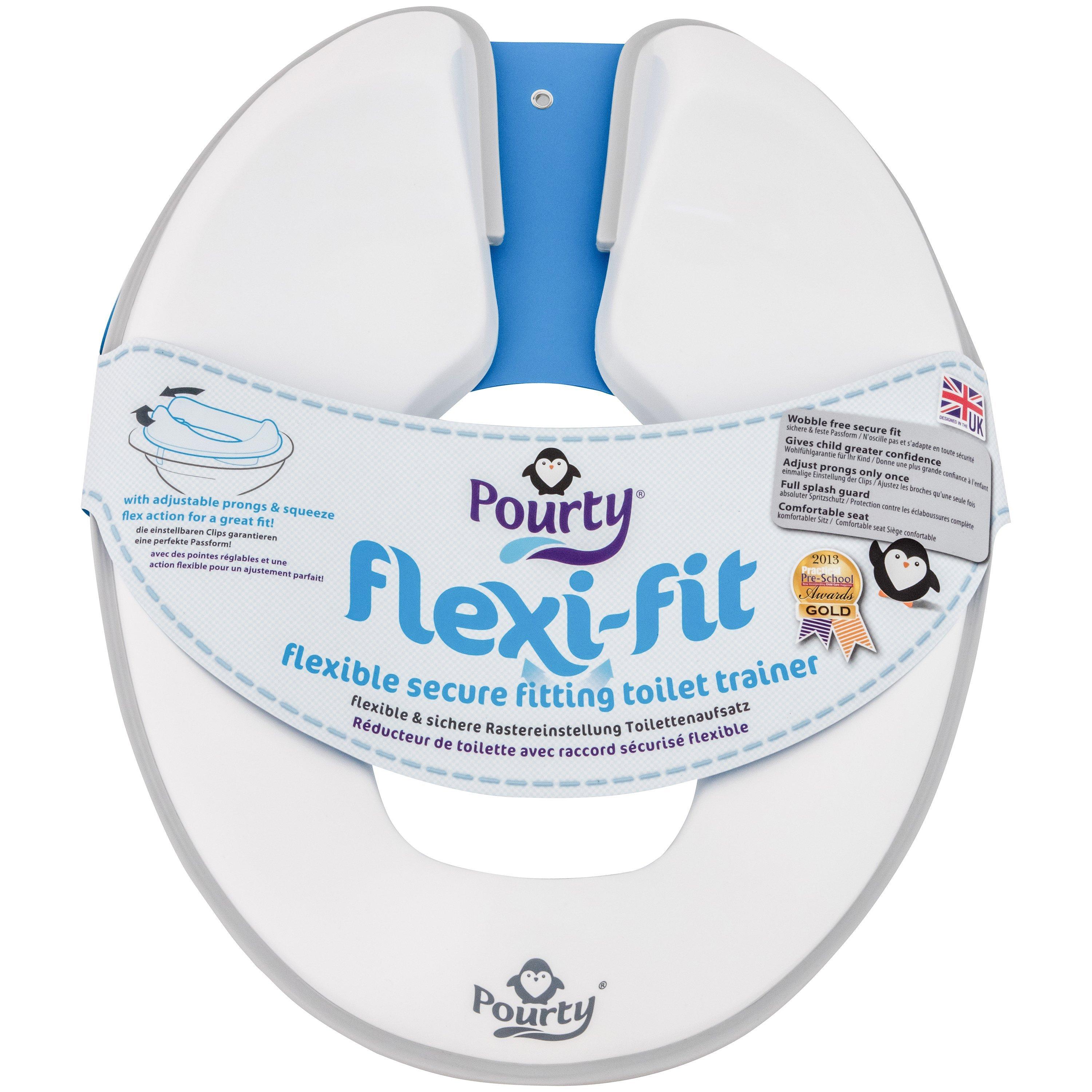 Pourty Flexi-Fit Toilet Trainer, Grey