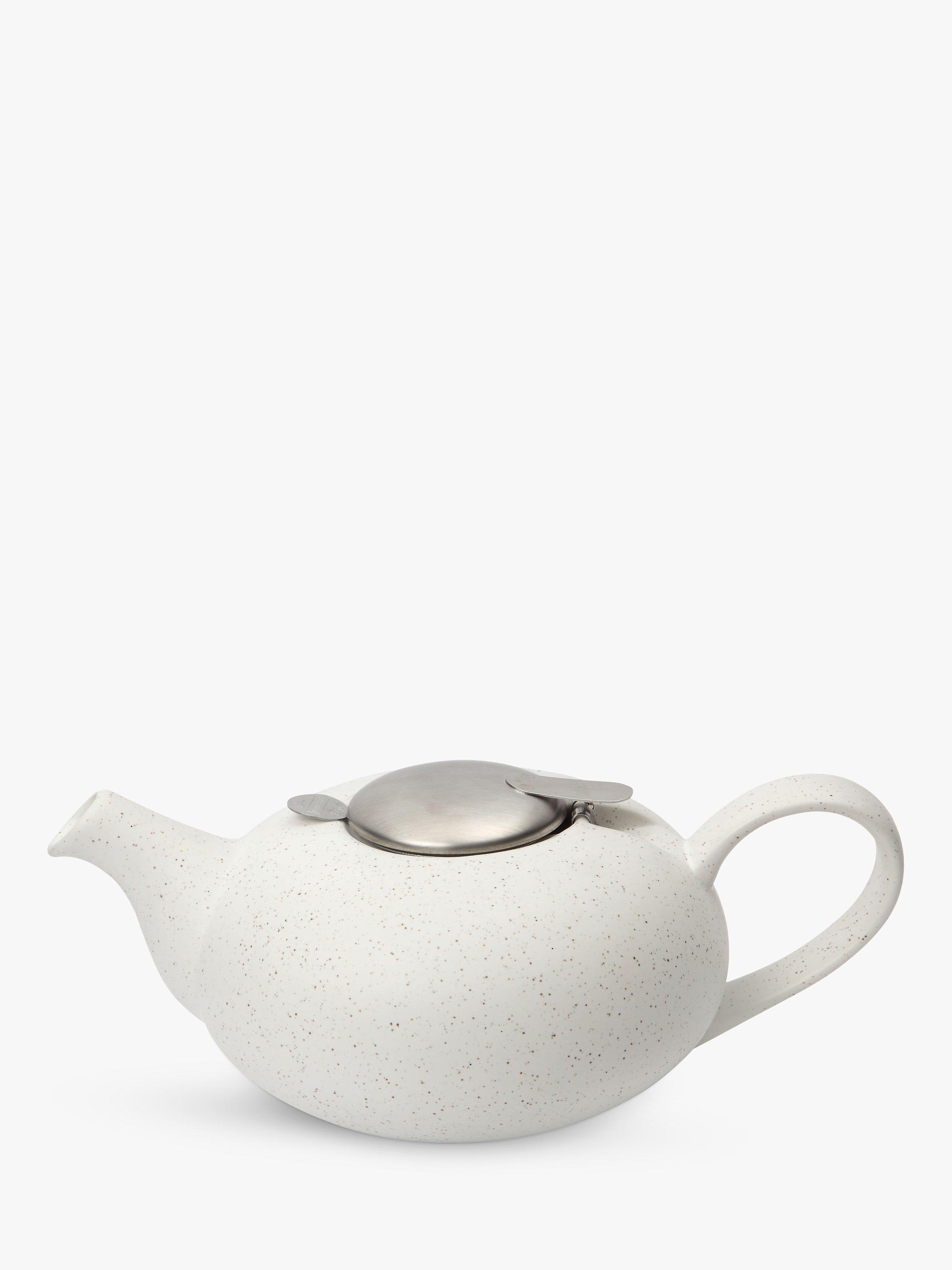 London Pottery Speckled Pebble 2 Cup Teapot, 500ml, White