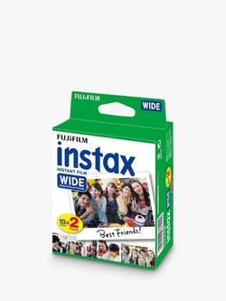 Fujifilm instax™ Wide Film, 20 Shots, Black