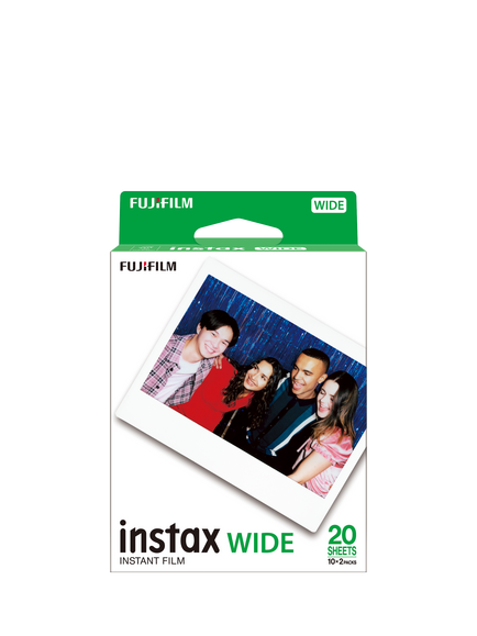 Fujifilm instax™ Wide Film, 20 Shots, Black