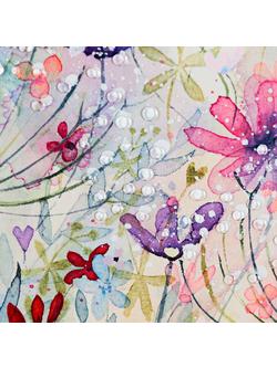 John Lewis Catherine Stephenson 'Meadow Of Wild Flowers' Embellished Framed Print, 110 x 55cm - view 2, Multi
