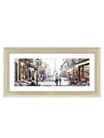 John Lewis Richard Macneil 'Paris Cafe' Framed Print,112 x 57cm