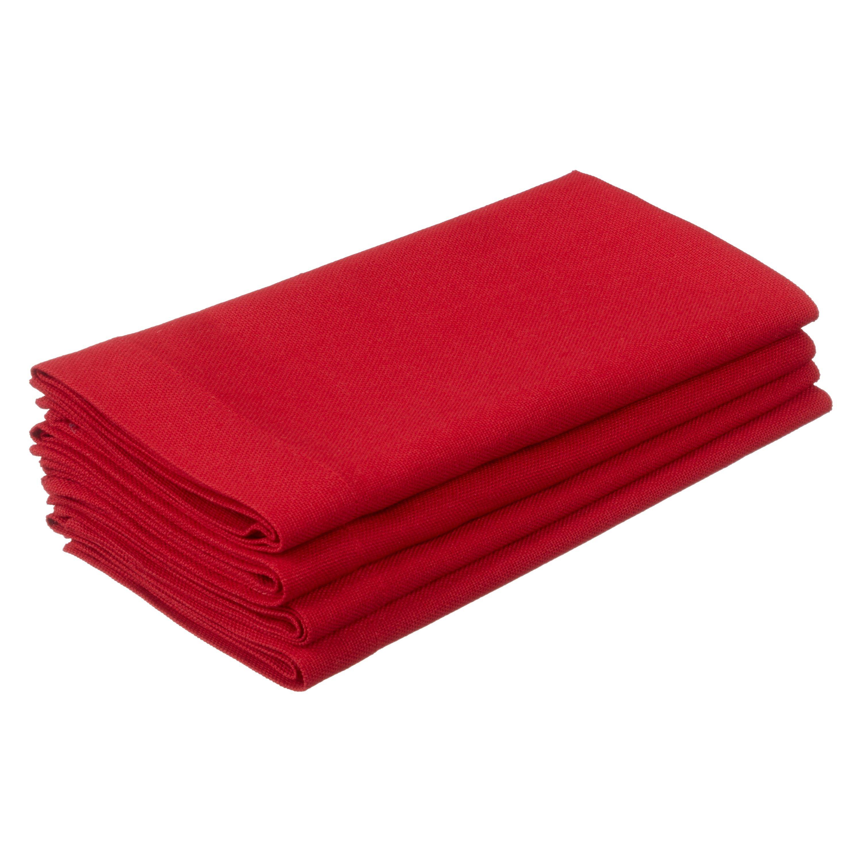 John Lewis & Partners Kernel Napkin, Set of 4, Red