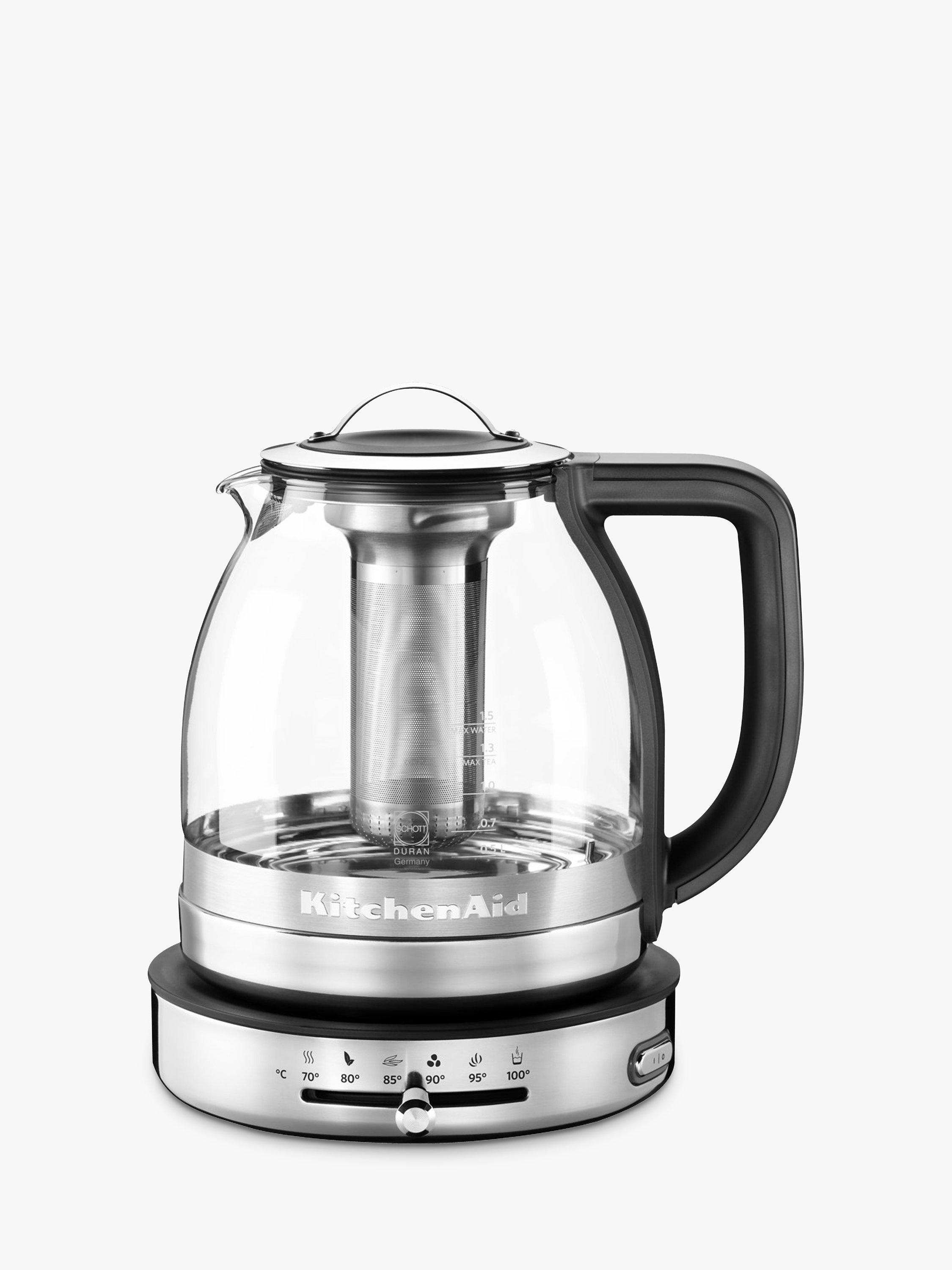 KitchenAid 5KEK1322BSS 1.5L Glass Tea Kettle Stainless Steel