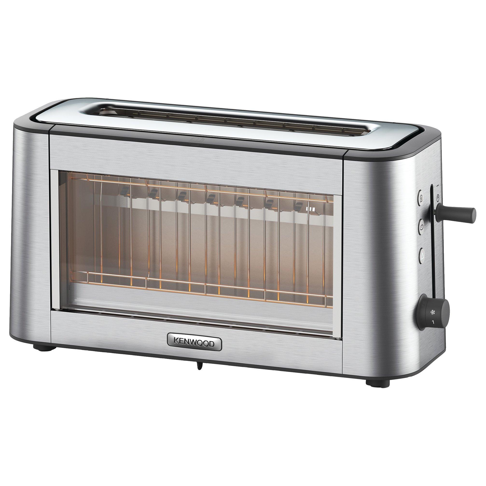Kenwood TOG800CL Persona Glass 2 Slice Toaster Chrome
