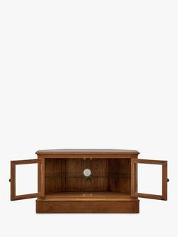 John Lewis Hemingway Corner TV Stand for TVs up to 43" - view 2, Dark Stain