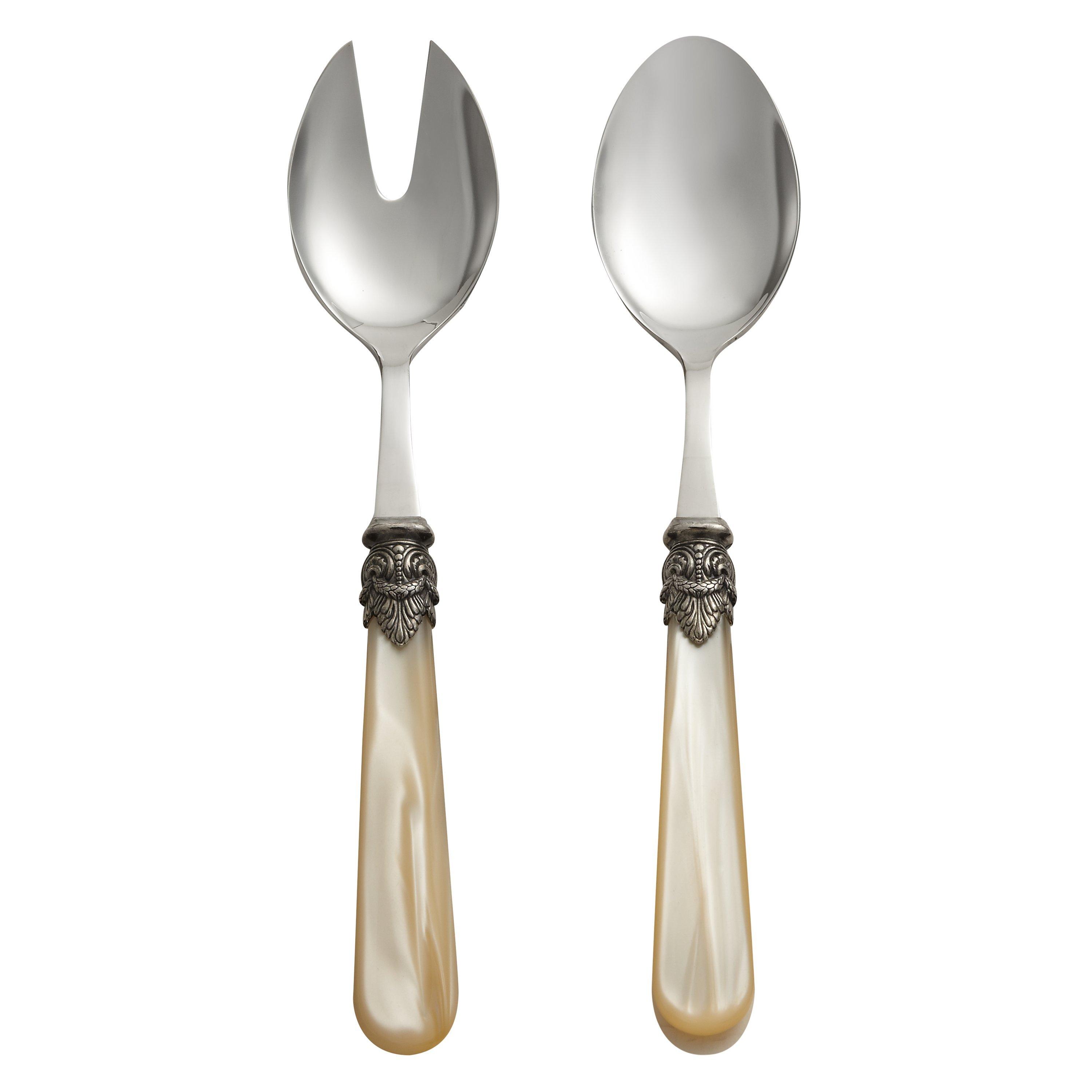 John Lewis Vintage Ivory Salad Servers