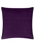 John Lewis Cotton Velvet Cushion, Fig