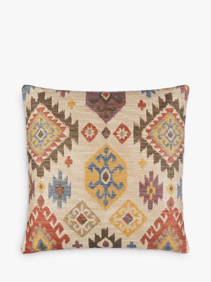 John Lewis Kelim Ikat Cushion, Multi, Multi