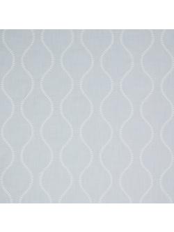 John Lewis Chattis Embroidery Made to Measure Curtains or Roman Blind, Grey, Grey