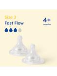 MAM Fast Flow Baby Bottle Teat, Pack of 2