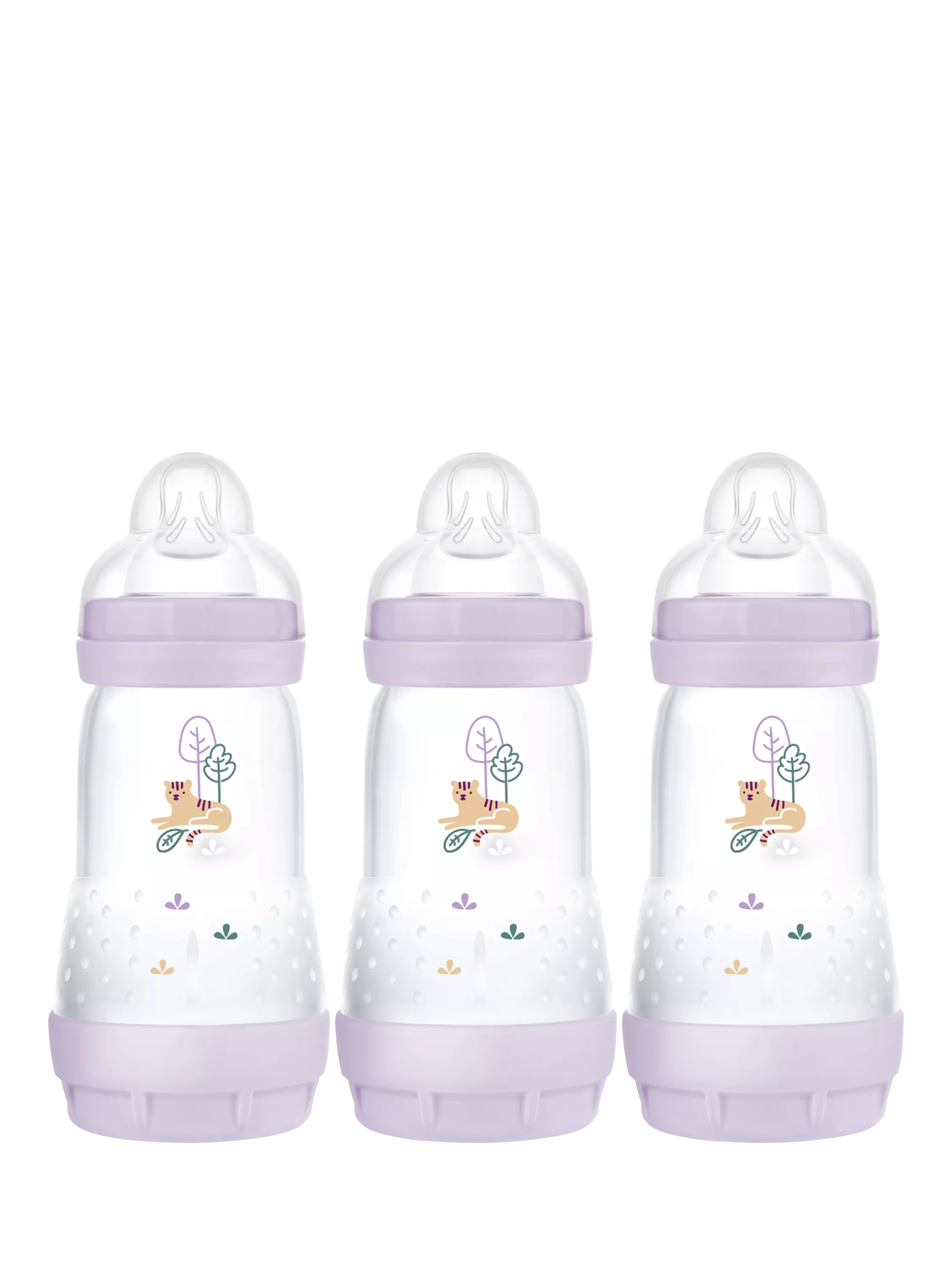 MAM Anti-Colic Baby Bottle, 260ml, Pack of 3