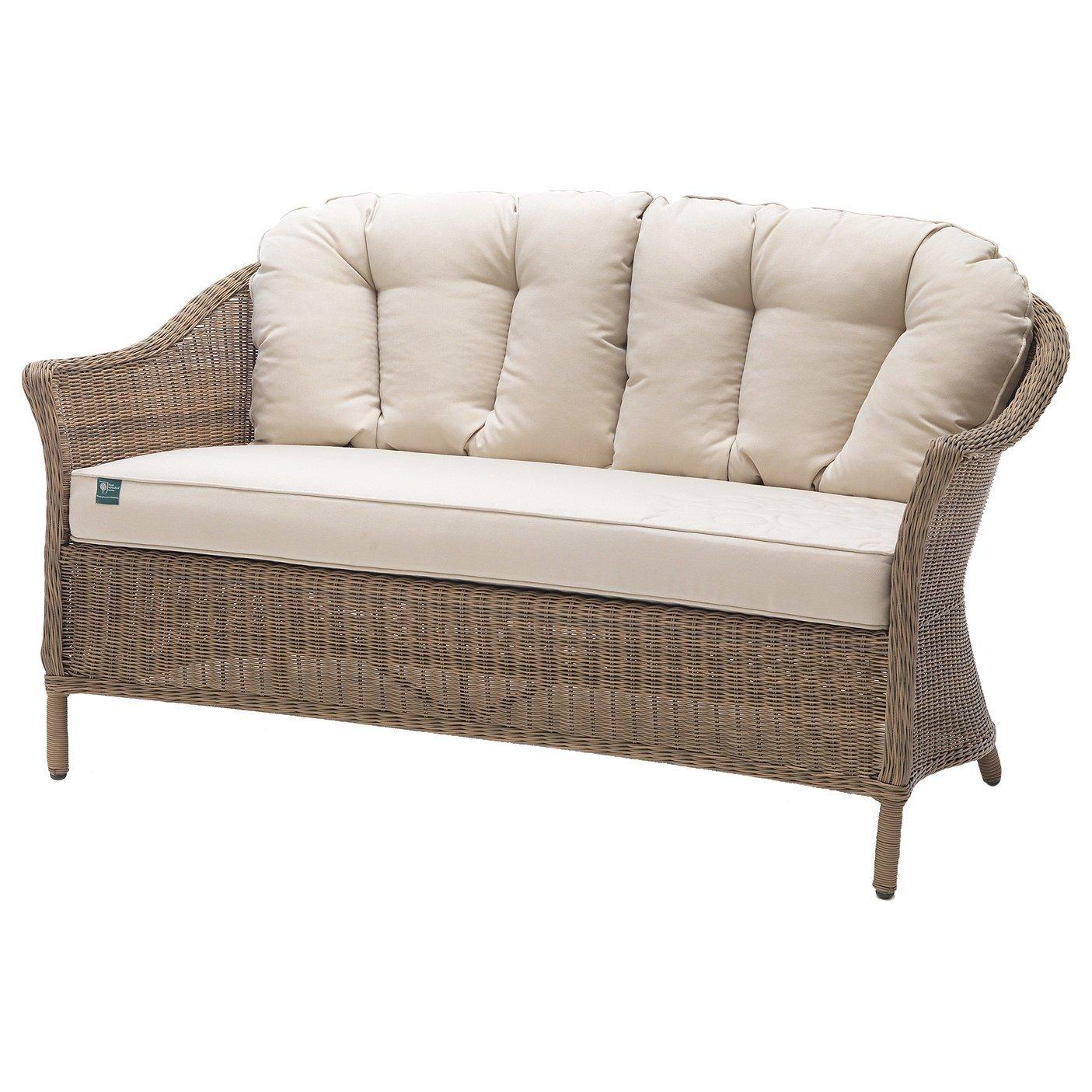 KETTLER RHS Harlow Carr 2 Seater Garden Sofa, Natural