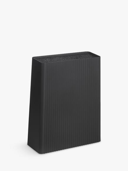 John Lewis Contemporary Empty Knife Block, Black