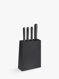 John Lewis Contemporary Empty Knife Block - view 2, Black