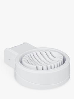 John Lewis Plastic Egg Slicer, White