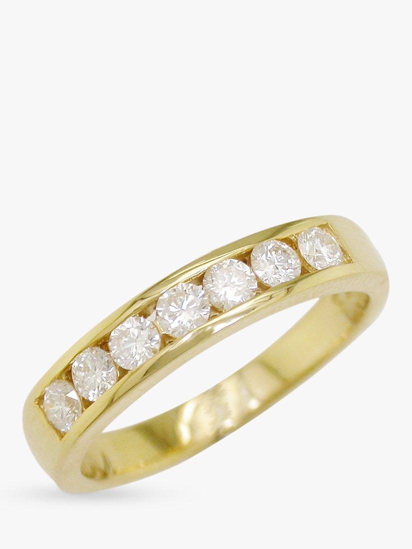 Product image 1 of 3, which shows E.W Adams 18ct Gold Diamond Eternity Ring, N