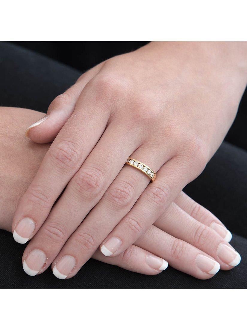 Product image 3 of 3, which shows E.W Adams 18ct Gold Diamond Eternity Ring, N